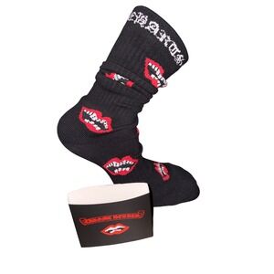 Chrome Hearts x Matty Boy Chomper Socks Black Large US 9-13 Tank Davis Brand New